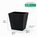 Tremont Planter™ 20X24 2 Pack dimensions of one planter