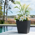 Tremont Planter™ 20X24 2 Pack one planter shown with flowers