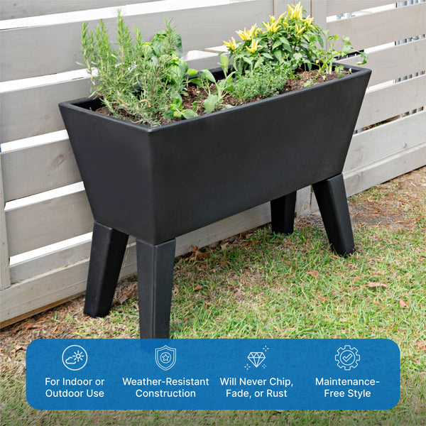 raised planter indoor Tremont Raised Planter