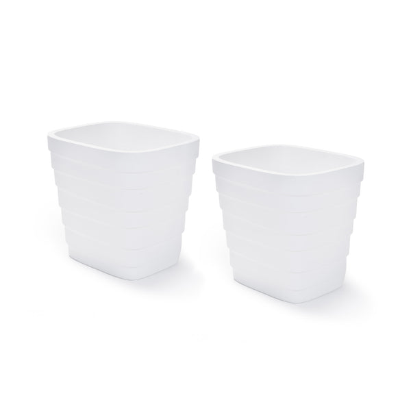Wave Planter 20X24 White 2pk