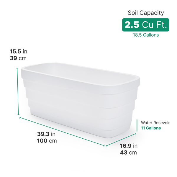 plastic garden planter troughs Step2 Wave Trough Planter 2 Pack