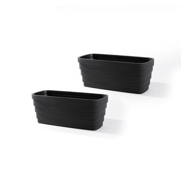 Wave Trough Planter™ 2 Pack - Black