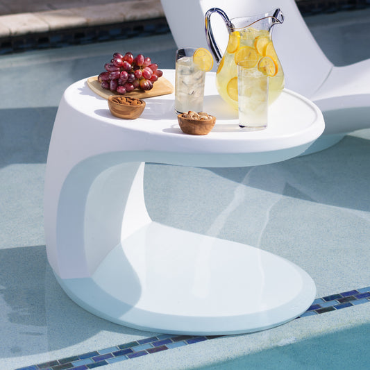 Mondello In-Pool Side Table™ on sun shelf