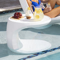 Mondello In-Pool Side Table™ in use on sun shelf