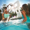 Vero Pool Basketball Hoop™ child attempting a basket with the ball
