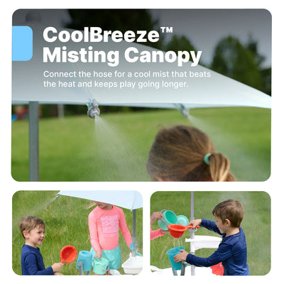 Sunny Day Splash Water Table™ with CoolBreeze™ Misting Canopy