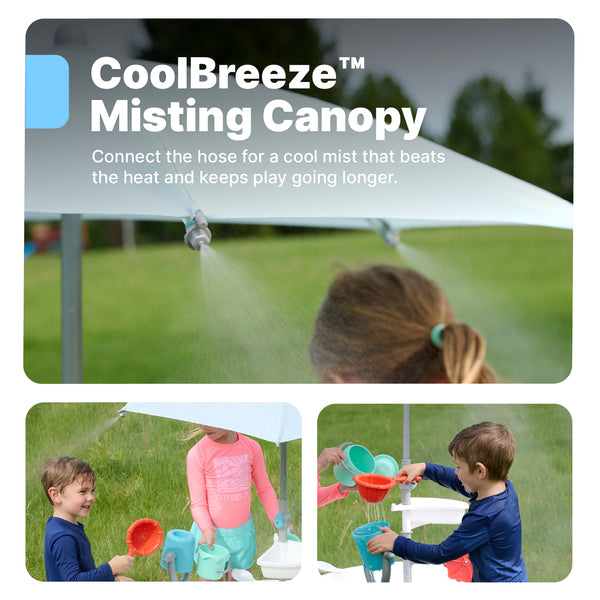 Sunny Day Splash Water Table™ with CoolBreeze™ Misting Canopy