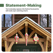 Paintable Large 3-Pack Outdoor Christmas Ornaments