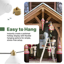 Paintable Large 3-Pack Outdoor Christmas Ornaments