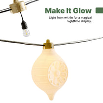 Paintable Large 3-Pack Outdoor Christmas Ornaments