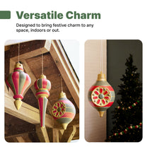 Paintable Large 3-Pack Outdoor Christmas Ornaments