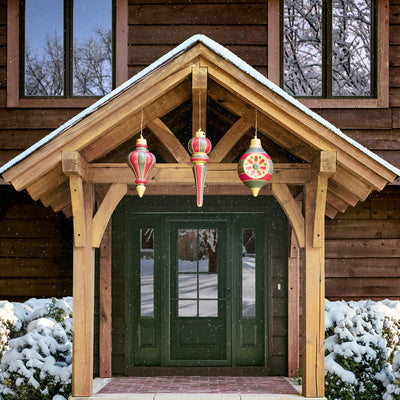 Paintable Large 3-Pack Outdoor Christmas Ornaments