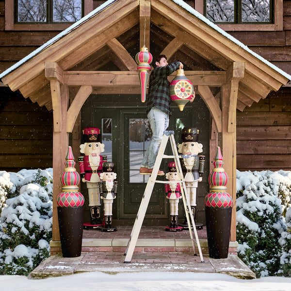 Paintable Large 3-Pack Outdoor Christmas Ornaments