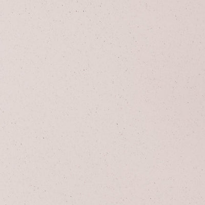 Close-up of a beige ceramic tile with a speckled texture on a white background