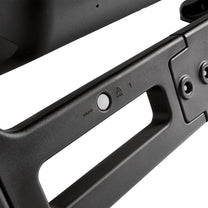 Close-up of EverTough Composter frame rail showing model number, recycling symbol, and latch hardware
