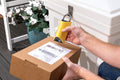 Deluxe Package Delivery Box Estate White with BoxLock™ scanning package