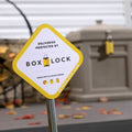 Deluxe Package Delivery Box Rich Mocha with BoxLock™ Yard Sign