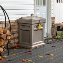 Deluxe Package Delivery Box Rich Mocha with BoxLock™ & Yard Kit
