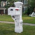 Atherton Grand Mail Post™ shown with larger mailbox