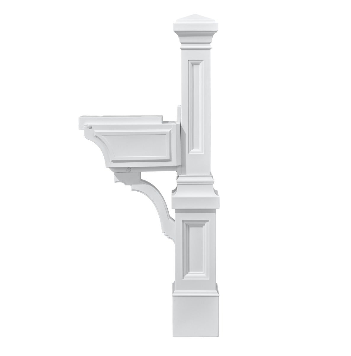 Atherton Mail Post - Classic White Side View