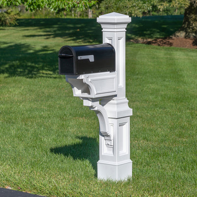 Atherton Mail Post™ shown with mailbox