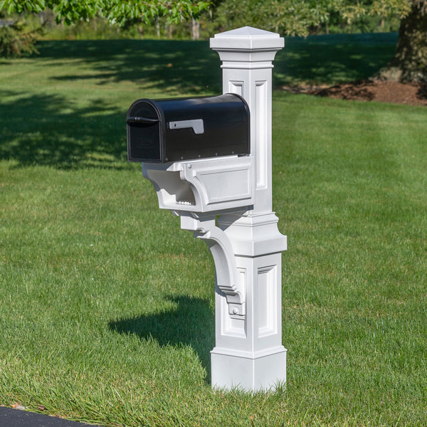 Atherton Mail Post™ shown with mailbox