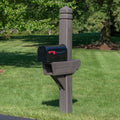 Highland Mail Post™ - Dark Cedar small mailbox