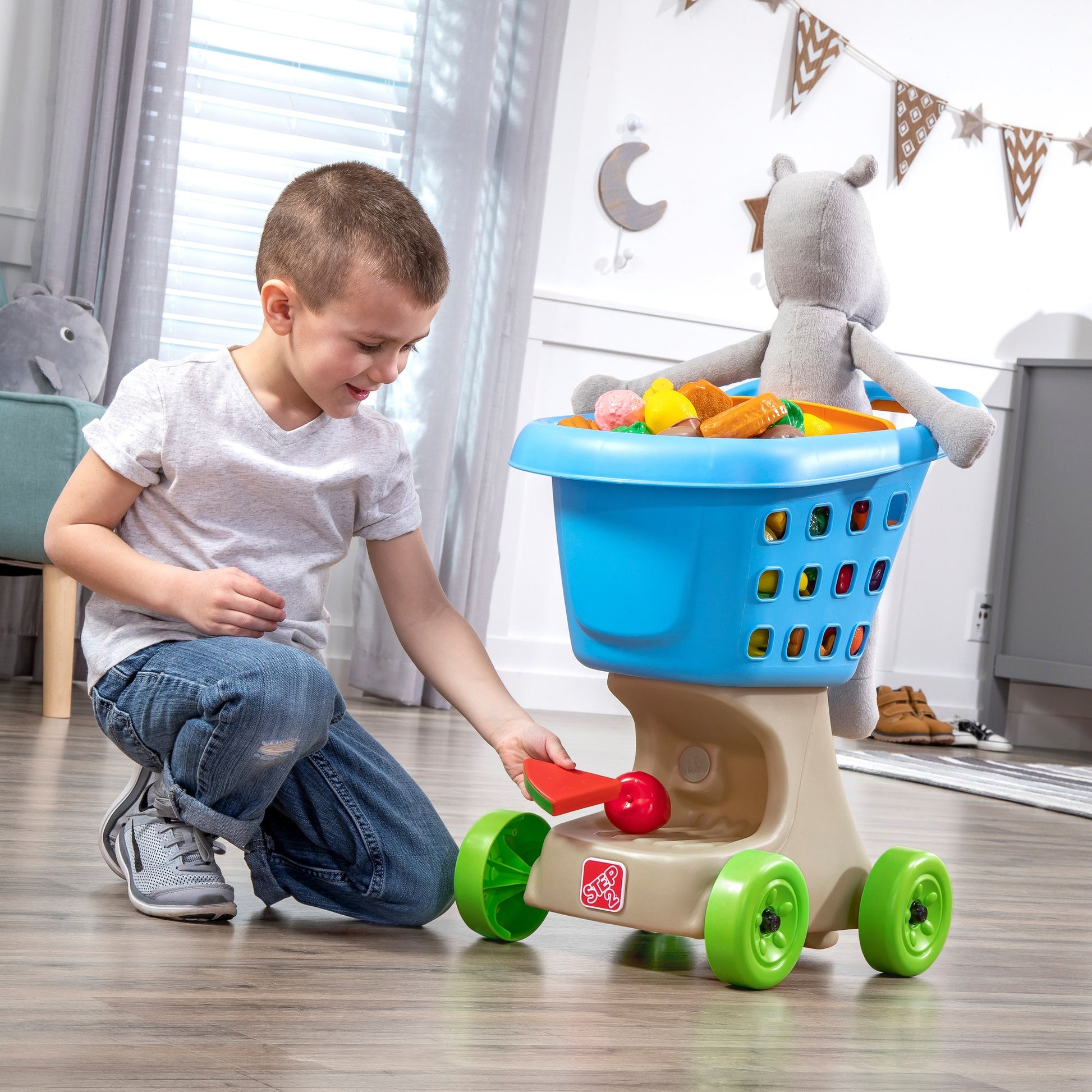 Little Helper's Shopping Cart - Blue space below the basket