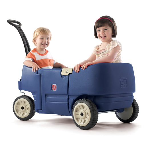 Wagon for Two Plus™ - Denim with children