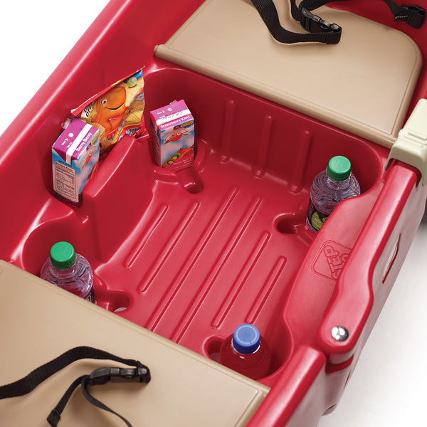 All Around Wagon contoured seats  safety belts  cup and snack holders