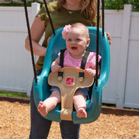 Infant to Toddler Swing™ - Teal easy-load  bucket-style swing seat