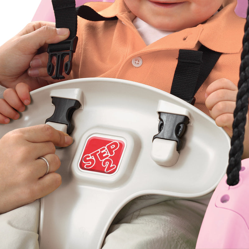 Infant to Toddler Swing™ - Pink restraint system