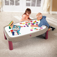 Deluxe Canyon Road Train Track Table doubles as a craft table
