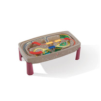 Deluxe Canyon Road Train Track Table molded track and removable bridges