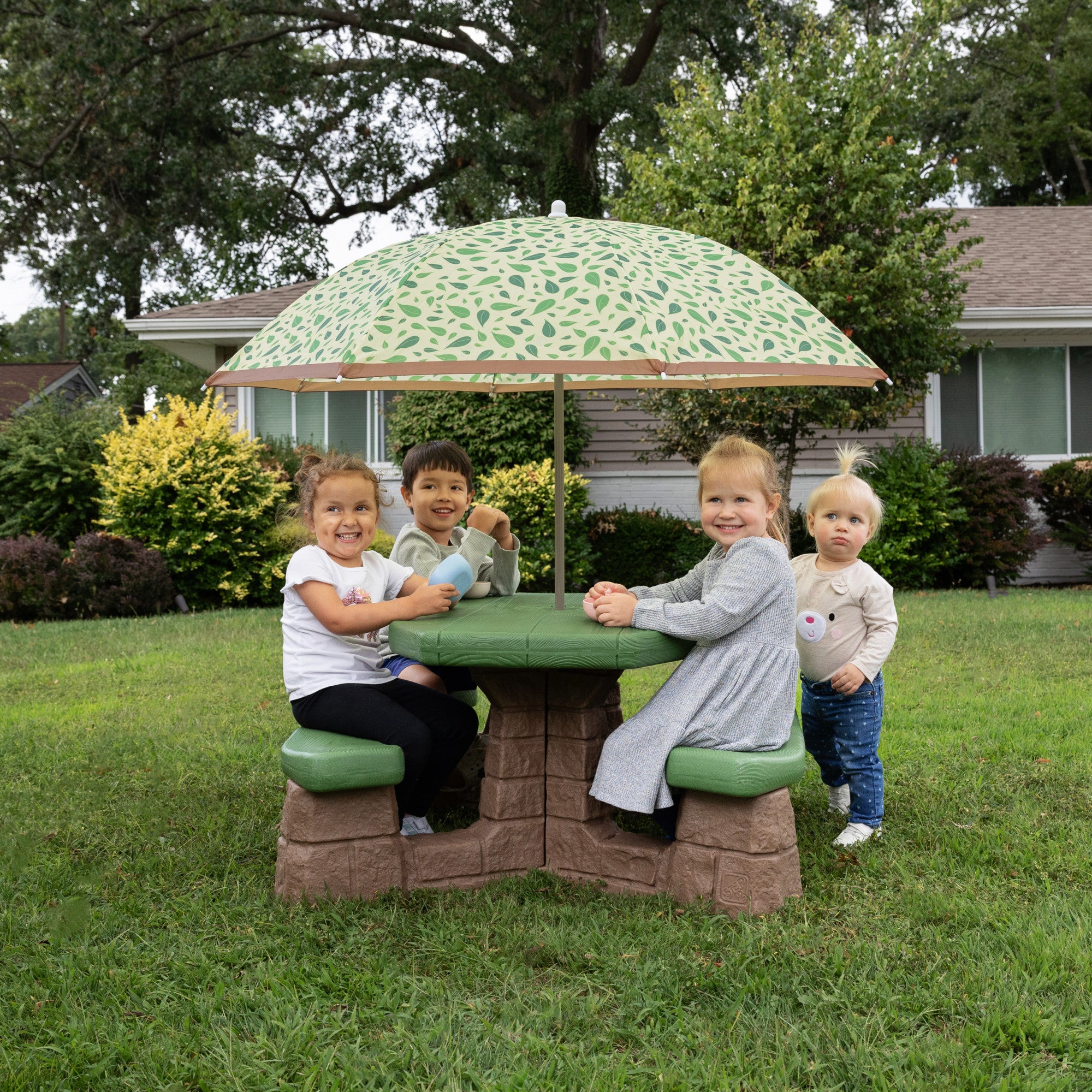 Naturally Playful™ Picnic Table with Umbrella™ Naturally Playful™ Picnic Table with Umbrella™