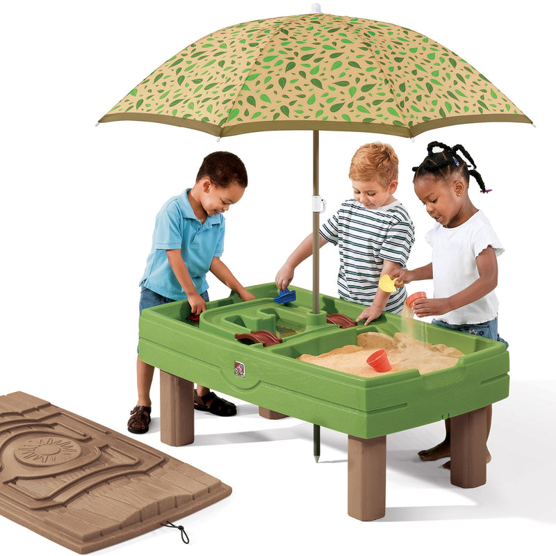Naturally Playful™ Sand & Water Activity Center™ - Leaf Umbrella