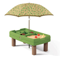 Naturally Playful™ Sand & Water Activity Center™ - Leaf Umbrella  Table