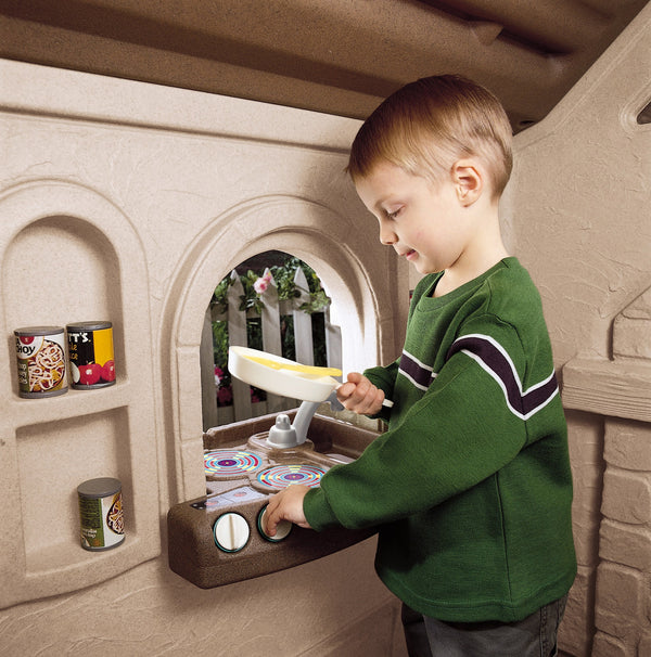Naturally Playful™ StoryBook Cottage play stove & sink  inside