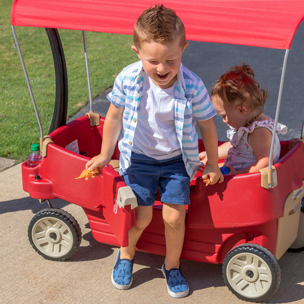 All Around Canopy Kids Wagon door