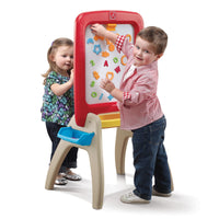 All Around Kids Art Easel For Two Red double sided