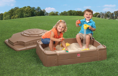 Play & Store Sandbox™ with kids playing outdoors