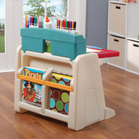 Flip and Doodle Easel Desk rear area for books and folders