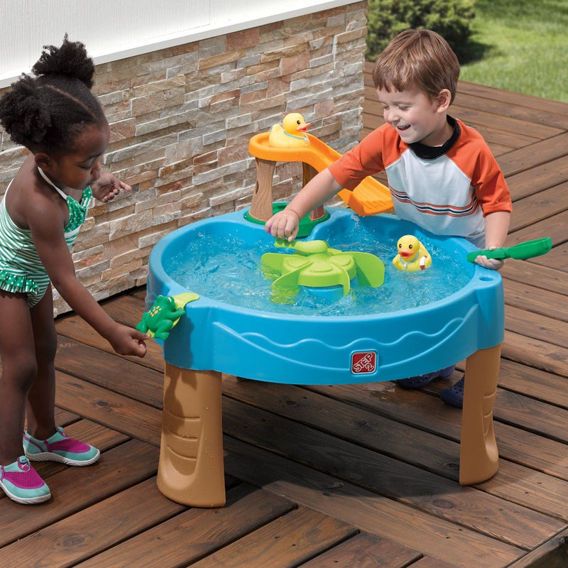 Duck Pond Water Table with kids playing outdoors