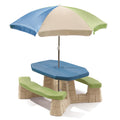 Naturally Playful™ Picnic Table with Umbrella™ - Earth