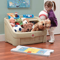 2 in 1 Toy Box and Art Lid Tan with removeable lid
