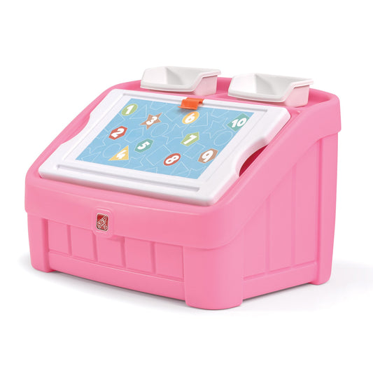 2-In-1 Toy Box & Art Lid™ - Pink Parts
