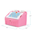 2-in-1 Toy Box & Art Lid™ dimensions