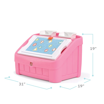 2-in-1 Toy Box & Art Lid™ dimensions