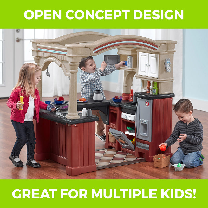Grand Walk-In Kitchen™ open concept is great for multiple kids.