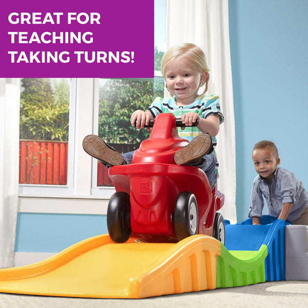 Anniversary Edition Up and Down Roller Coaster taking turns